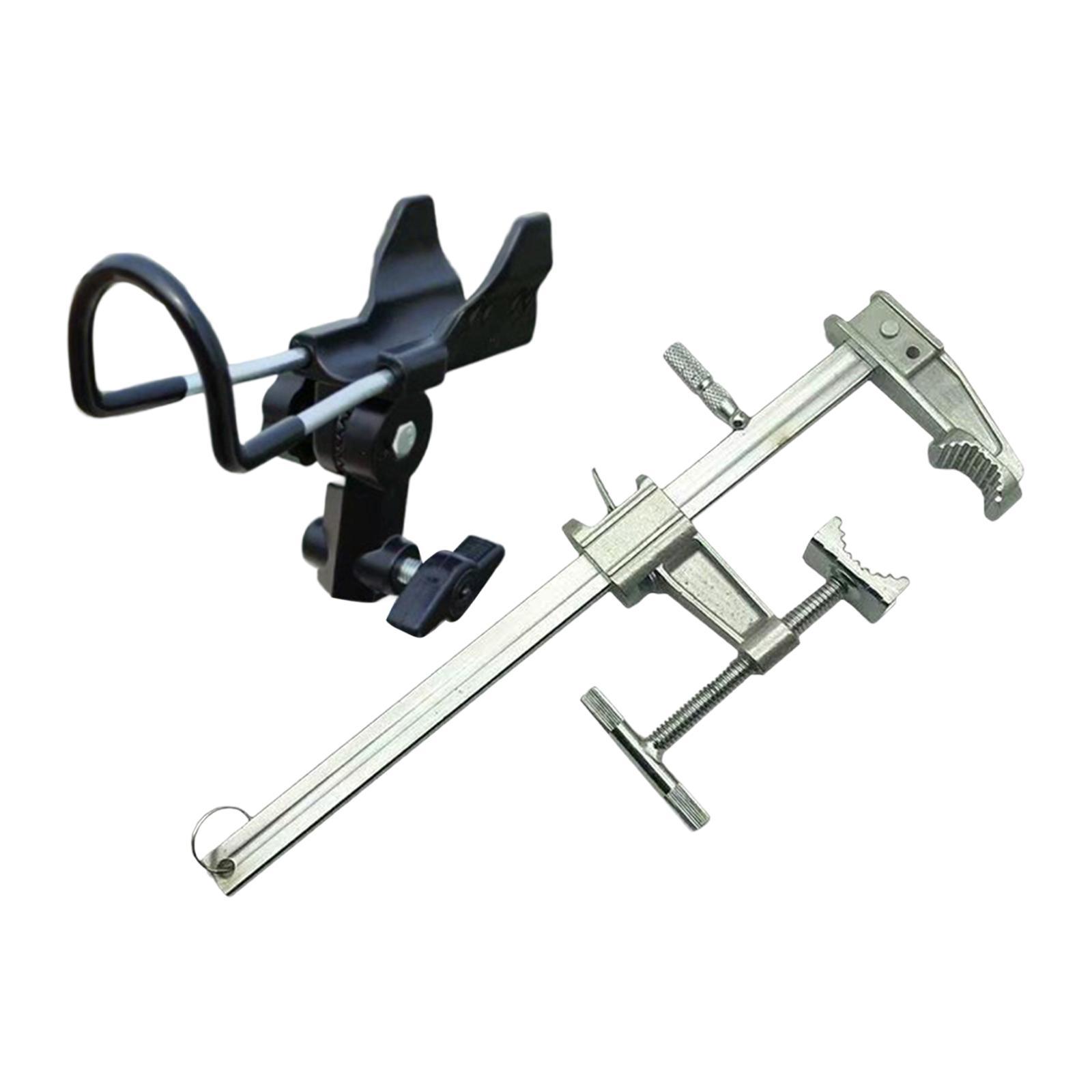 Зажимной держатель для удочки Нержавеющий Легко установить Защита от царапин Рельсовый держатель для удочки для энтузиастов рыбалки на мосту, лодке, палубе лодки, каяке