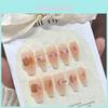Fashionable Handcrafted Nail Art Stickers Long Style With Aurora Diamond For Women