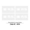 Car Logo Emblem Rear Trunk Stickers Badge Accessories For Renault Clio Kadjar Espace Symbol Dacia RS Megan Scenic Logan Laguna NN40