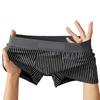 Pánské boxerské spodní prádlo Středně vyvýšený pruhovaný potisk Patchwork Barva Tenké šortky Kalhotky Rychleschnoucí U-konvexní kalhotky