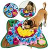 Pet Snuffle Feeding Mat Fun Pet Plush Toy Foraging Dog Squeaky Toy Cute Puppy Toys Bear Shape Dog Cat Play Toy Nose Training Pad