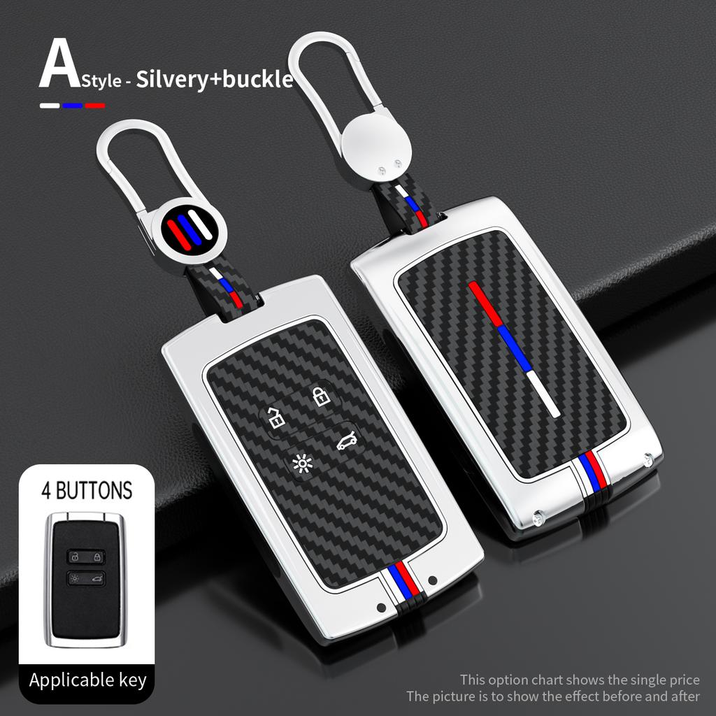 Zinc Alloy Car Key Case Cover For Renault Koleos Kadjar Scenic Megane Sandero Espace Clio Captur Kangoo Laguna Talisman Twingo