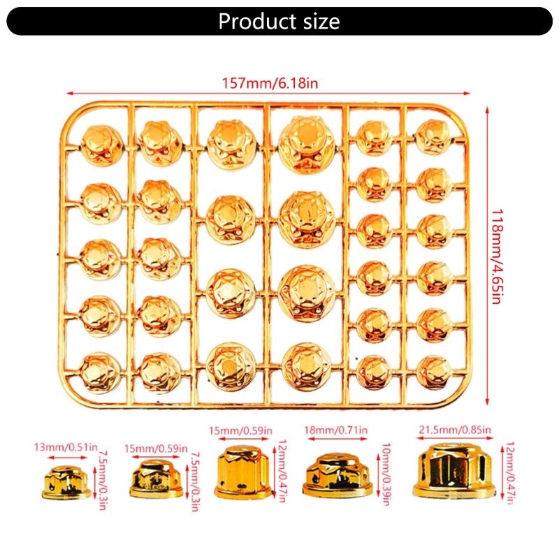 30Pcs Motorcycle Modification Head Cover Screw Decorative Parts for Most Model