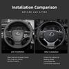 Carbon fiber Leathe Car Steering Wheel Cover For Lexus IS250 IS200 CT200h GS300 LS430 RX450h LX570 IS300 ES RX LS IS NX CT LX UX