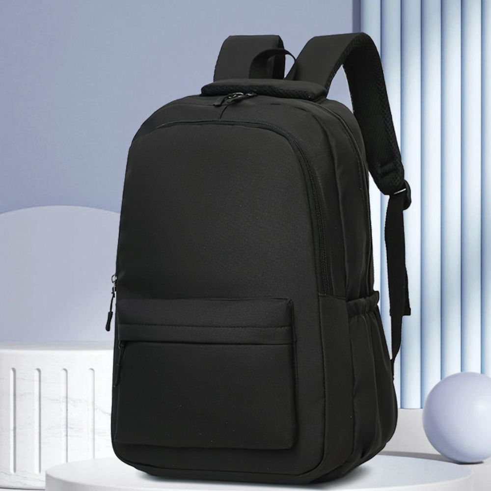 Solid Color Students School Bag Nylon Teenagers Shoulder Bag Fashion Preppy Style Backpack  School