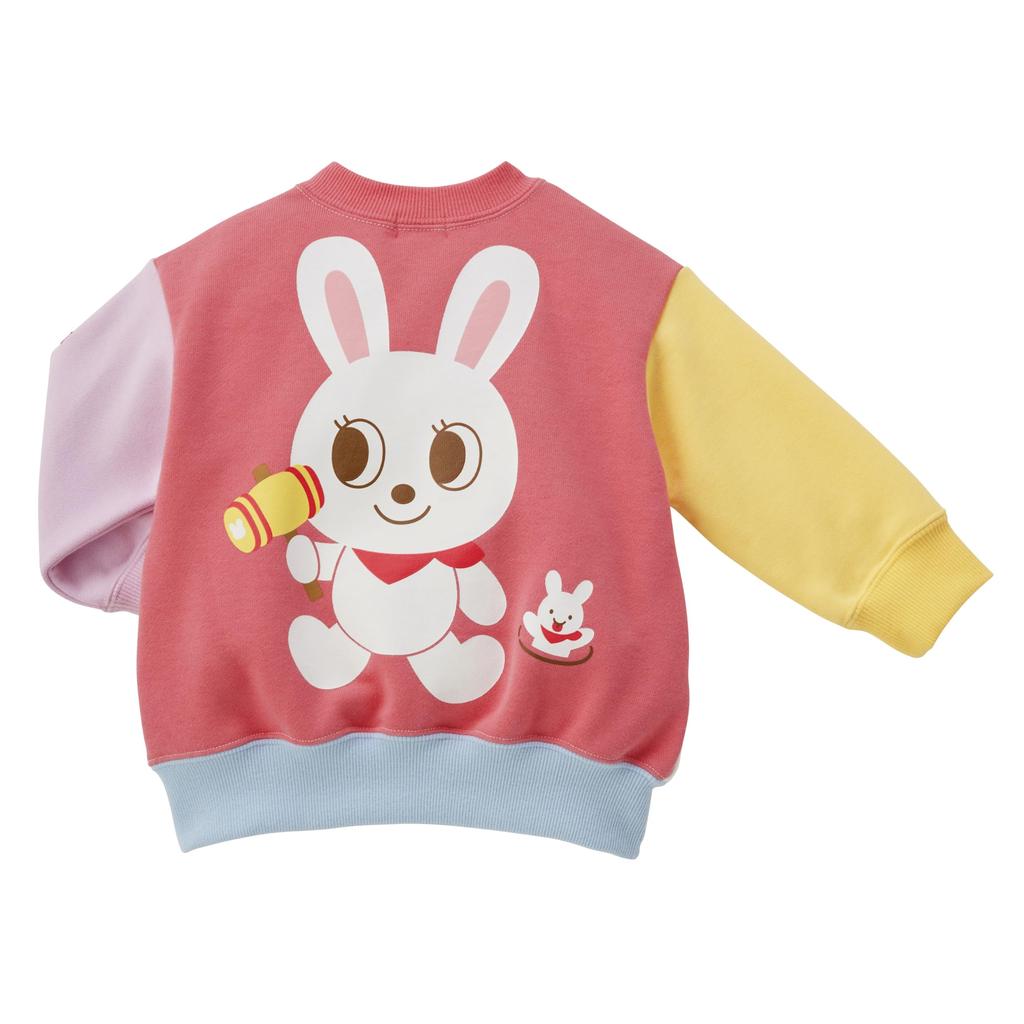 Dlouhá Made in Multicolor [MIKI HOUSE] Mikina, Rukáv, Králík, Japonsko, Dívky, Miminka, Děti, Dětské oblečení, 13-5611-689, 120 cm,