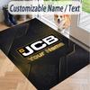 Custom Text Printed Rug JCB Non Slip Floor Carpet For Home Room Decor