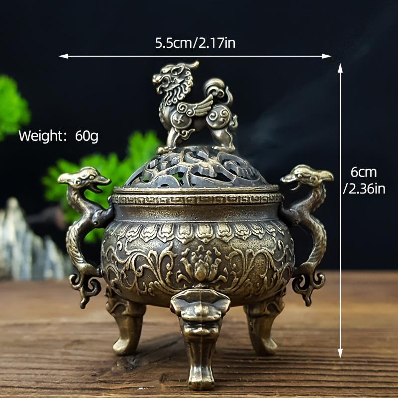 1pc Metal Incense Holder with Lid for Home Use, Suitable for New Year Decoration, Christmas, St. Patrick's Day, Easter Decoration, Beauty Salon
