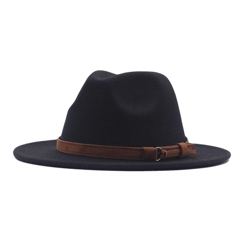 Women's Retro Wool Fedora Hat - Autumn/Winter British Style Bowler with Trendy Design