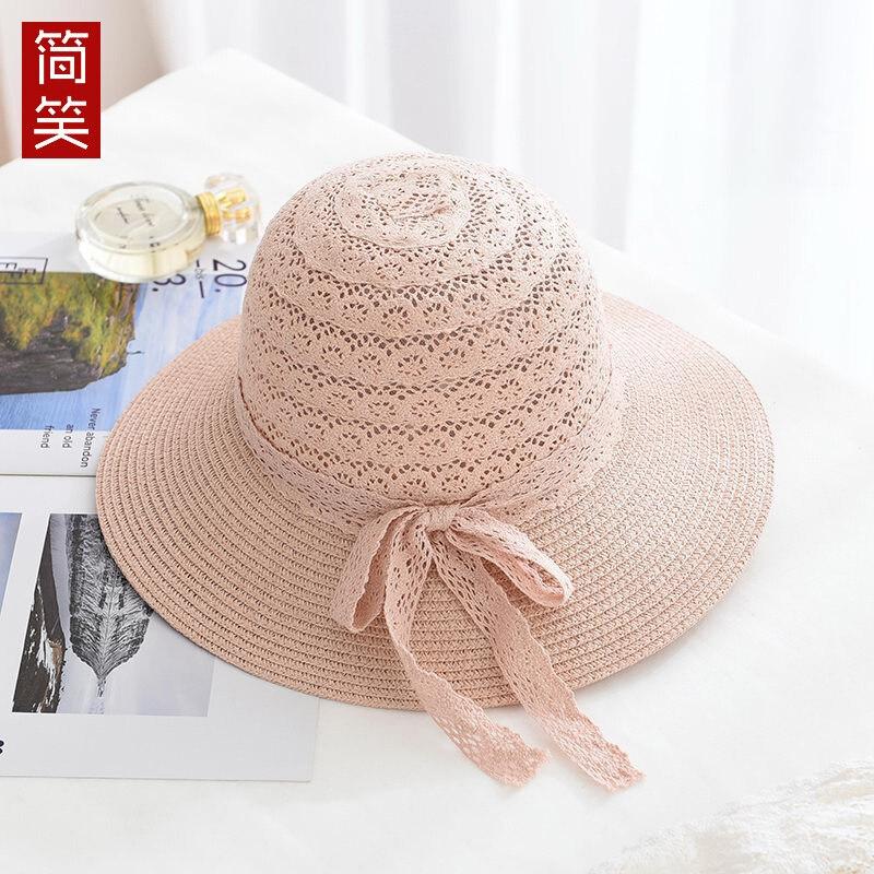 Women's Cotton Summer Hats Wide Brim Edge Foldable Outdoor Ladies Hat Bow Design Women's Cotton Summer Hats Wide Brim Edge Foldable Outdoor Ladies Hat Bow Design