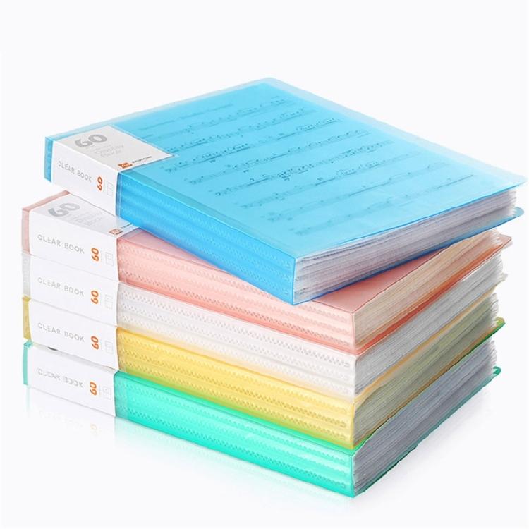A 4 Clear Test Papers Organizers 80 Pages File Folder Large Capacity Storage Folder Document Bag