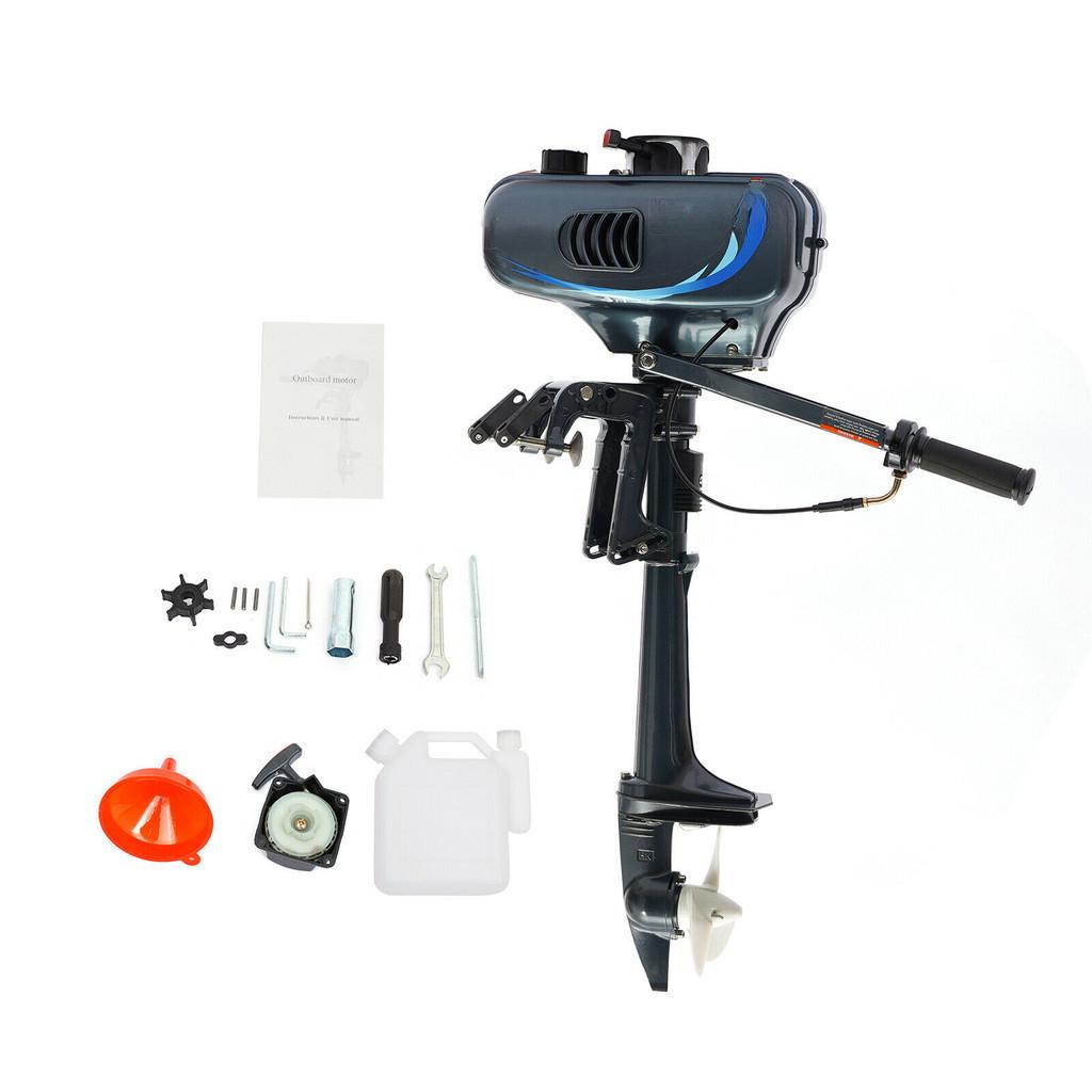5000RPM Hand-start Motor Suspended Propeller Thruster 2 Stroke 3.5HP Outboard Motor Strong Power Marine Engine