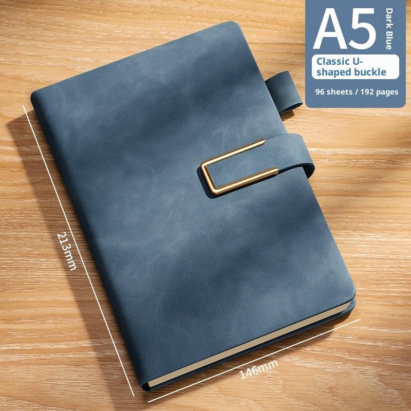 Vintage A5 Leather Notebook With Personalized Soft Cover For Business Meetings And College Life