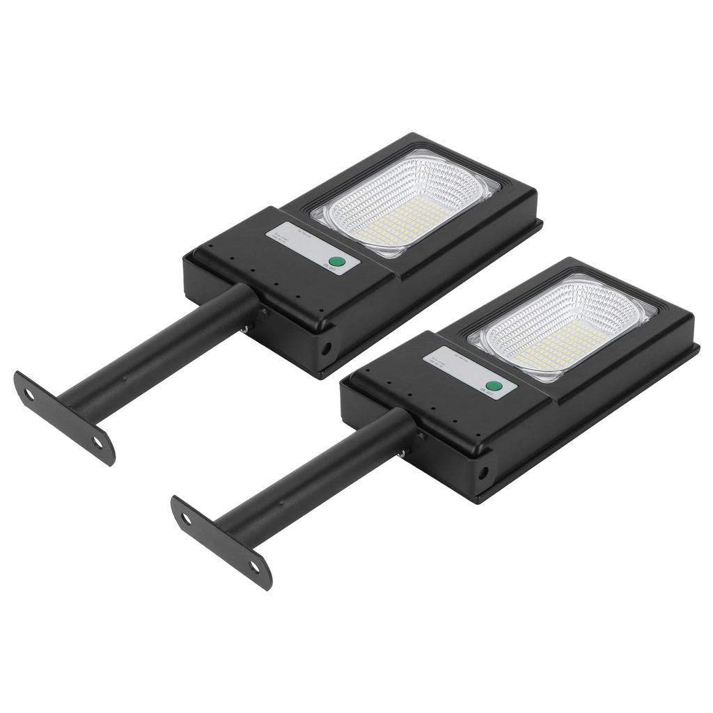 2 Stück 117LED Solarleuchte 50W Highlight Induktionsstraßenlampe für Garten Hof Weißes Licht