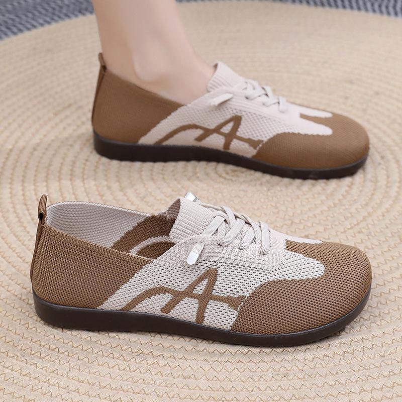 Shoes women's spring and autumn new retro German training shoes breathable one-pedal Forrest Gump shoes color matching lace-up versatile women's s