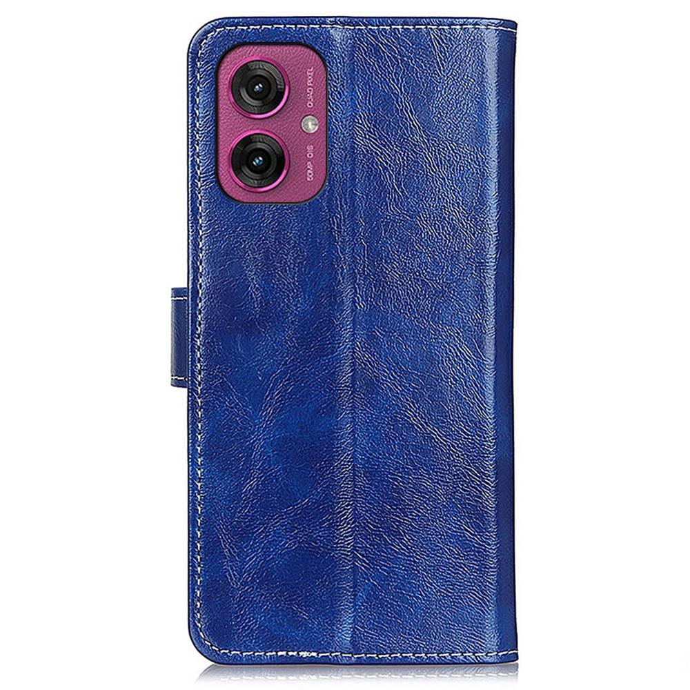 Für Motorola Moto G55 5G Hülle Crazy Horse Textur Leder Handy Brieftasche Hülle