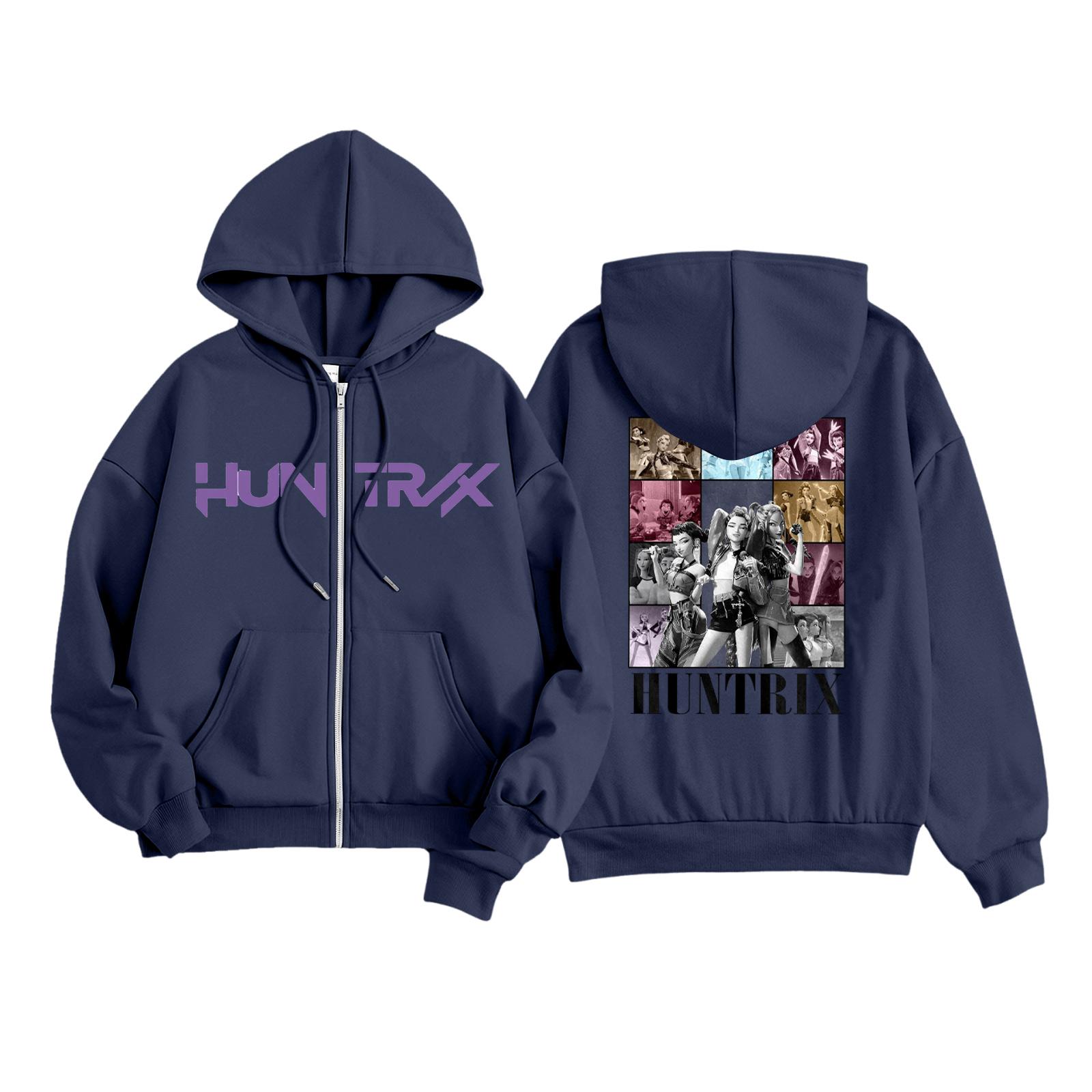 

Детская мода Женская легкая толстовка с длинным рукавом на молнии Толстовка с принтом и карманами 120