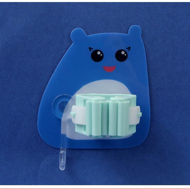 Mop Clip Wall-Mounted Hook: Punch-Free Storage Rack for Bathroom & Toilet