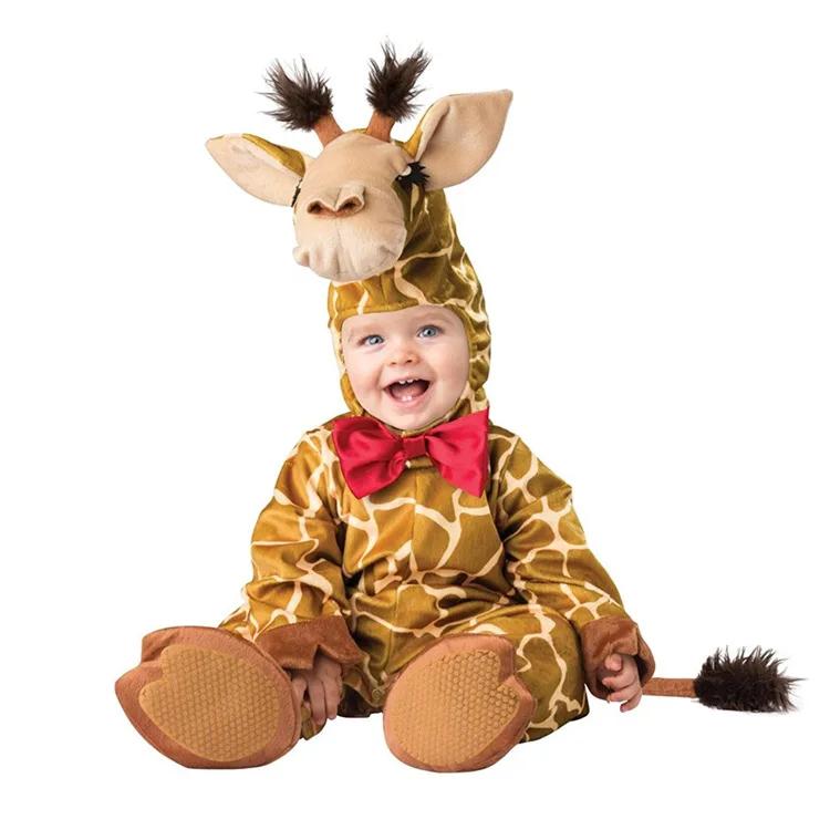 Infant Baby Cartoon Animals Dinosaur Koala Lions Cosplay Rompers for Halloween Christmas Birthday Party Outfit 0-3 Years Costume