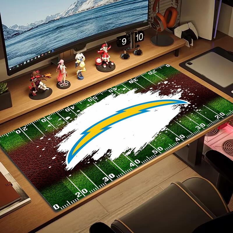 Los Angeles Chargers Color Mouse Pad Large Gaming Table Cushion Non-slip Laptop Tablet Big Mousepad XXL Mat Mini PC Playmat With Lock edge