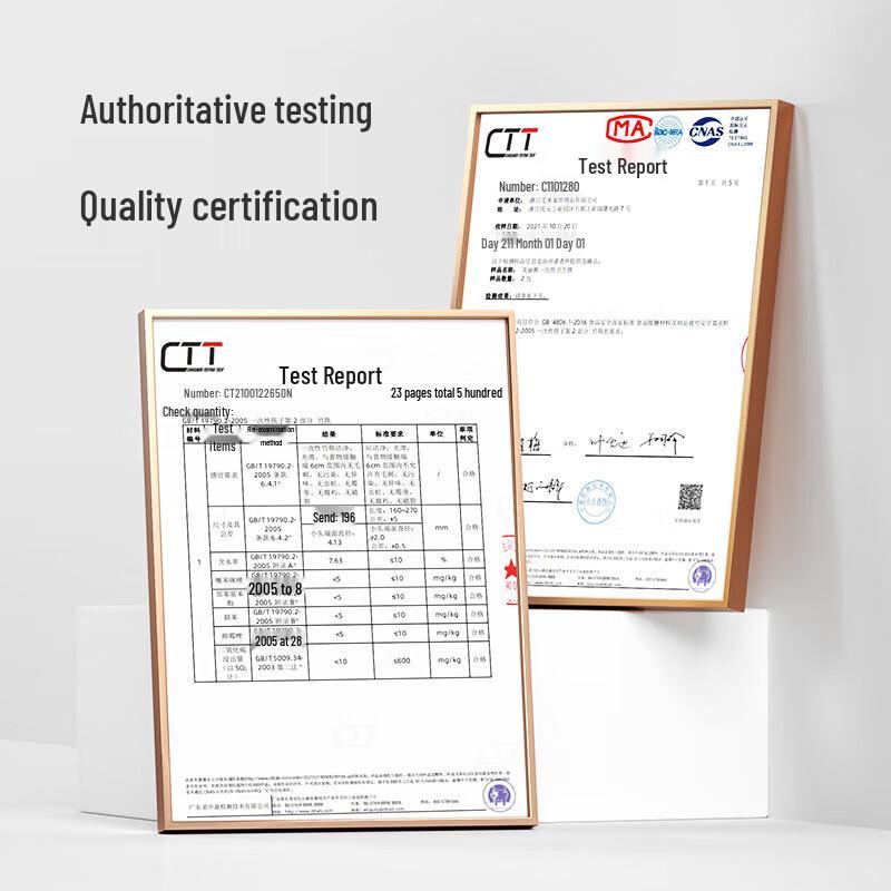 Meiliya Individually Wrapped Disposable Round Bamboo Chopsticks, 160 Pairs