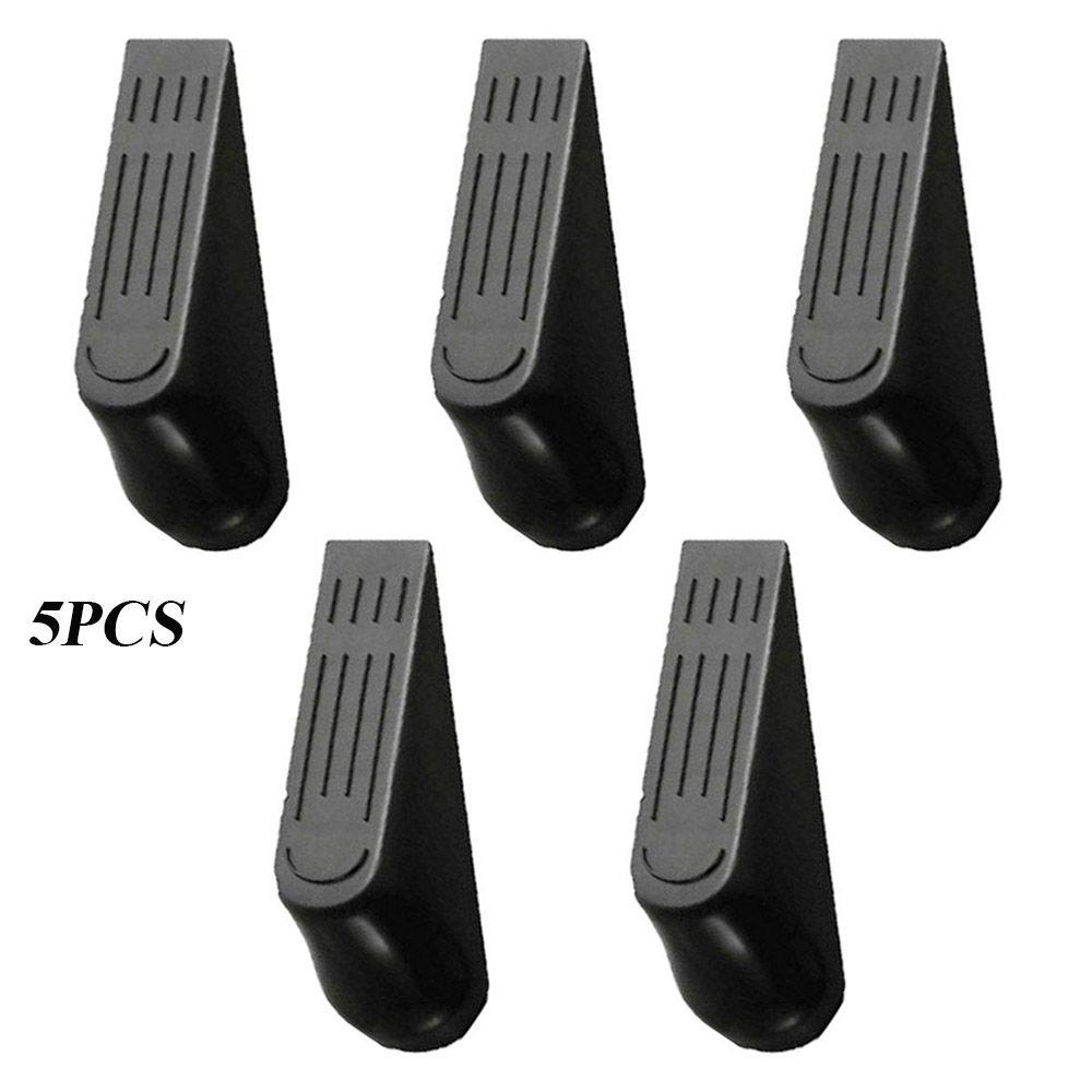 Set 5 buc. Dopuri de ușă din plastic, opritoare, bază antiderapantă, blocator ușă glisantă, economizor de spațiu, suport de ușă, uz casnic