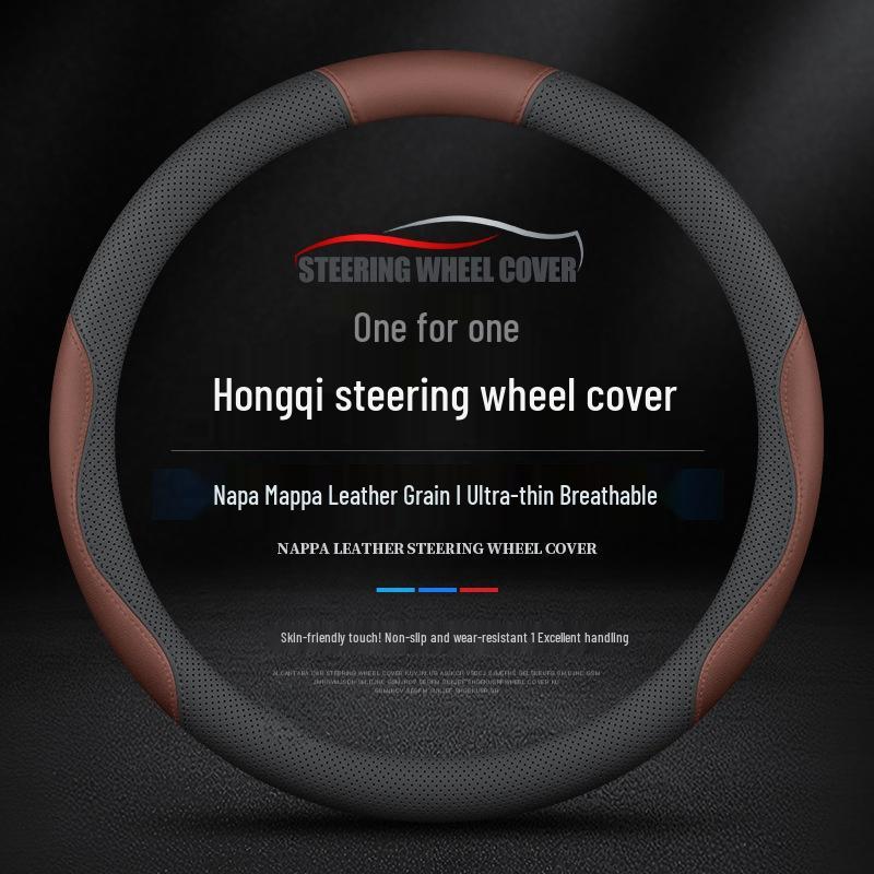 Ultra-Thin Universal Steering Wheel Cover for Hongqi H5/H7/H9/E-QM5/HS5/HS7/HQ9 – All-Season Grip