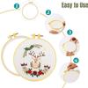 1PC Plastic Handy Cross Stitch Machine Embroidery Hoop Ring Bamboo Frame Embroidery Hoop Round Needlecraft Sewing Tools
