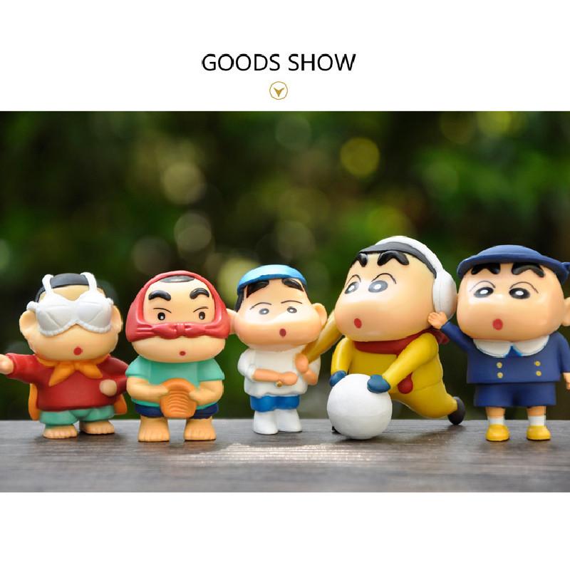 Cartoon Crayon Shinchan Figurines Desktop Ornaments Souvenirs Collectibles Toys