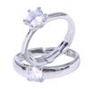 1Pair Classic Couple Resizeable Engagement Ring Men Women  Adjustable