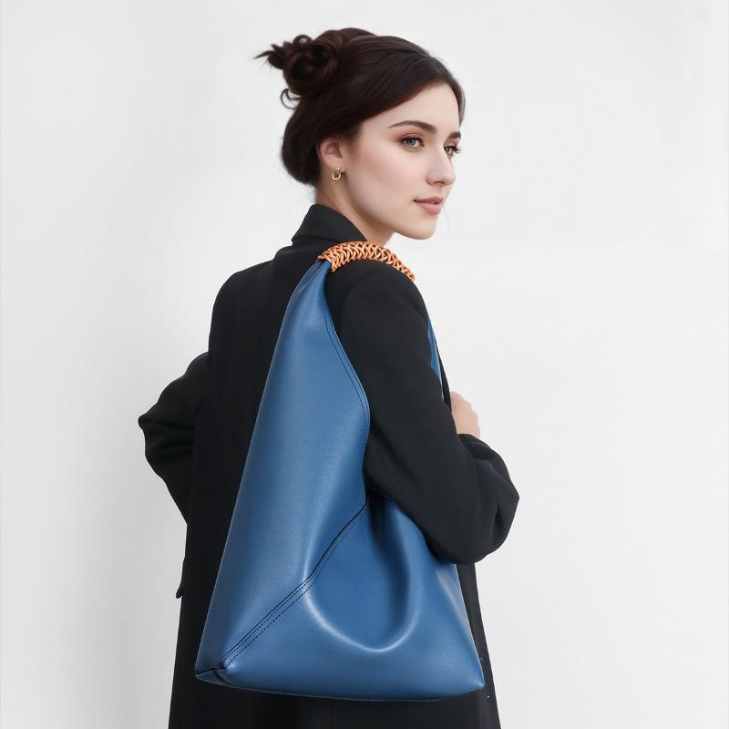 Large-capacity Genuine Leather Women's Bag Ladies' Hand Bag,Shoulder Bag Fashionable Commuting Tote Bag Casually