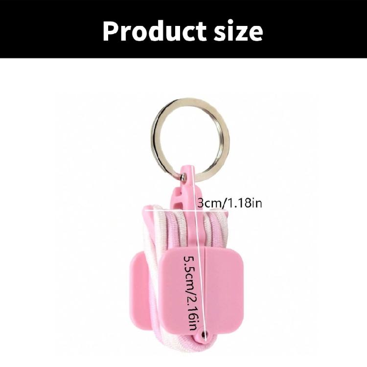 Efektivní organizér gumiček do vlasů Přenosná nádobka na gumičky Držák na gumičky Plastová textura pro snadné uspořádání