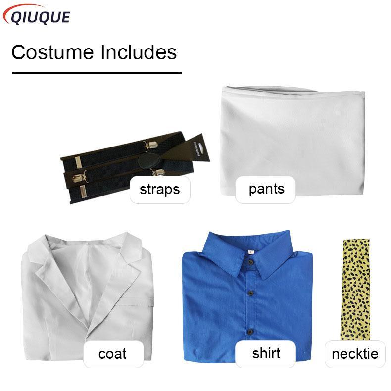 Disfraz Cosplay Kento Nanami Pelucas Gafas Traje para Hombre Anime Halloween Fiesta de Navidad Uniforme Peluca Atuendo