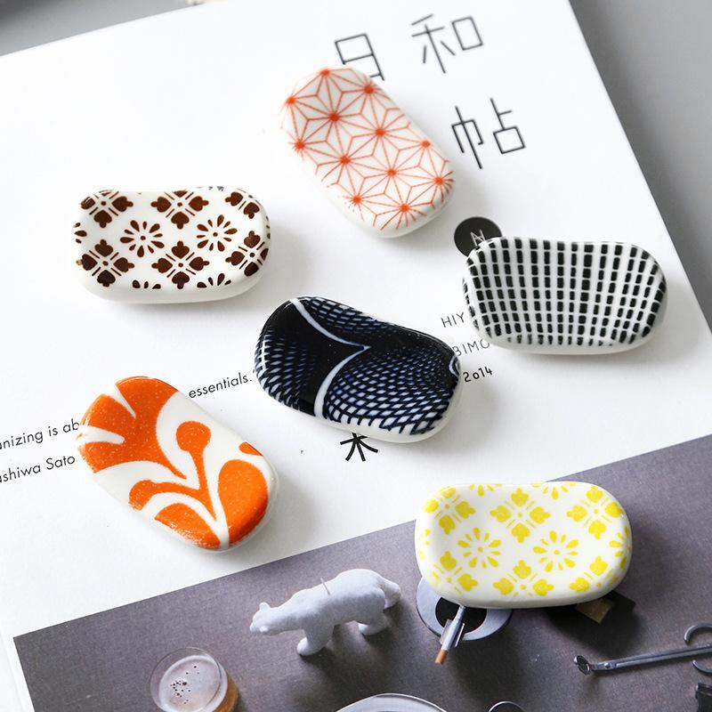 Japanese Style Ceramic Chopstick Rest Nordic Minimalist Home Hotel Spoon Chopstick Holder