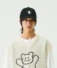 GRAVER [Unisex] Bear Black Heart Embroidered Ball Cap_Black