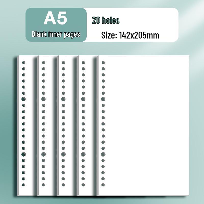 Thickened Loose-Leaf Refill Paper: B5, A5 Grid, A4 for Notebooks