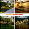 3/4/5PCS LED Solar Firework Light ,Outdoor Waterproof Garden Lights 8 Modes Fairy Lights For Party Pathway Yard DIY Decor
