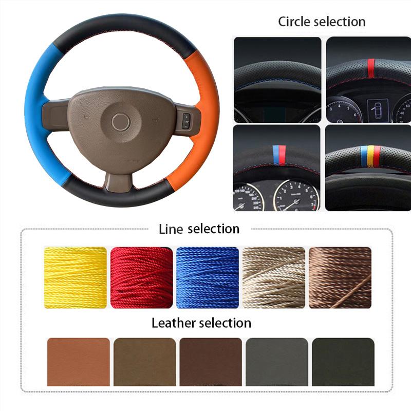 

Car Steering Wheel Cover For Buick Gl8 Old Style Original Model 1:1 Customized Candy Colour Leather Artificial Leather Materail