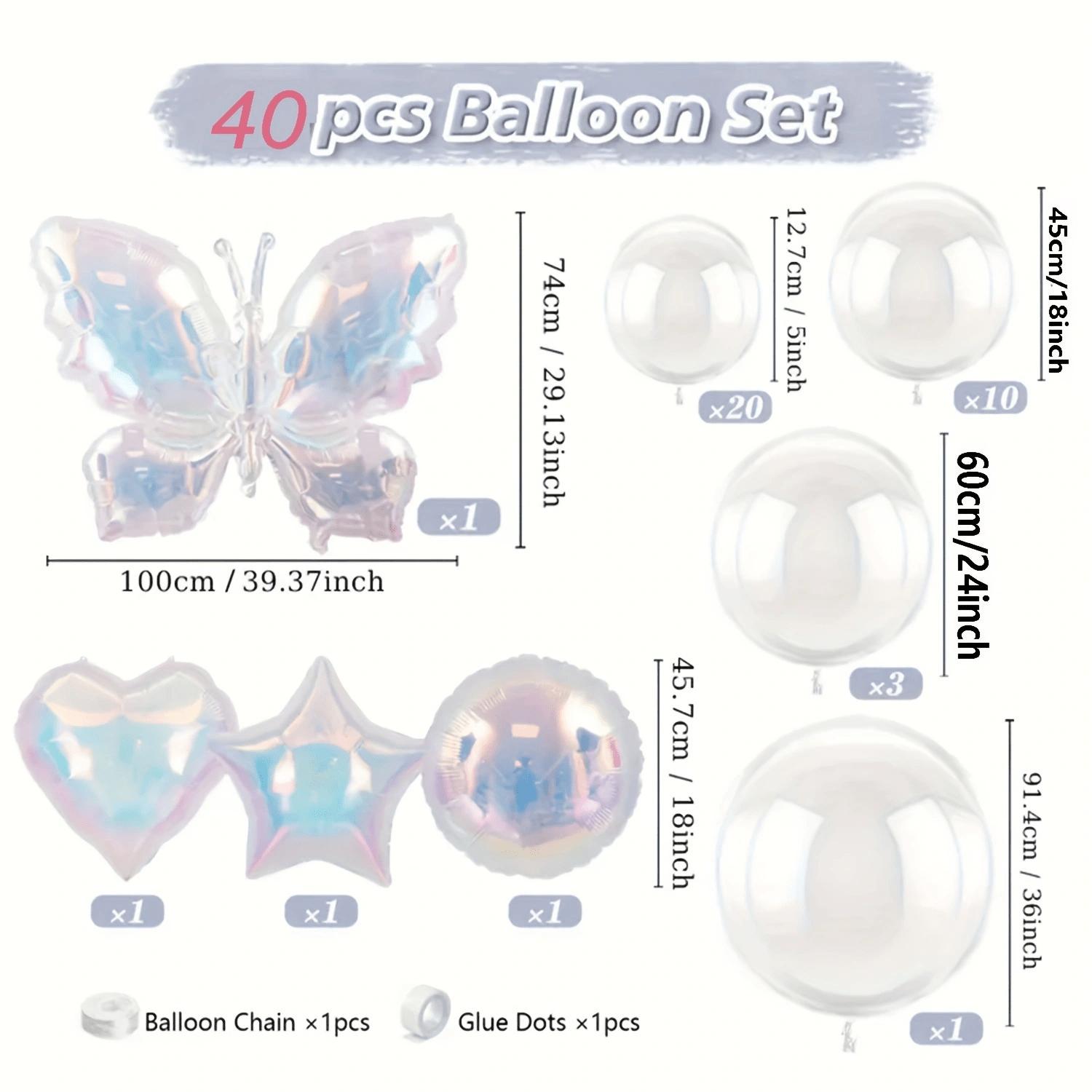

Набор из 40 прозрачных цветных воздушных шаров из алюминиевой фольги в форме сердец и звезд размером 39,37 дюйма, подходит для празднования дня рождения. Colorful balloons