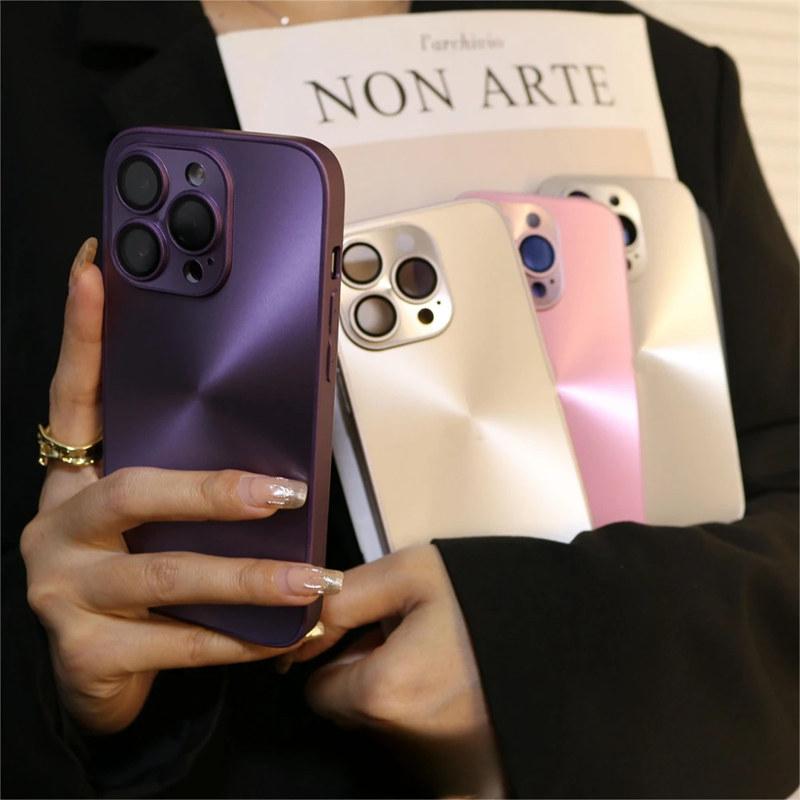 Luxury Bling Laser Aurora Pattern Phone Case for iPhone 16 15 Pro Max 13 12 11 14 Plus Cases Soft Bumper Shockproof Matte Cover