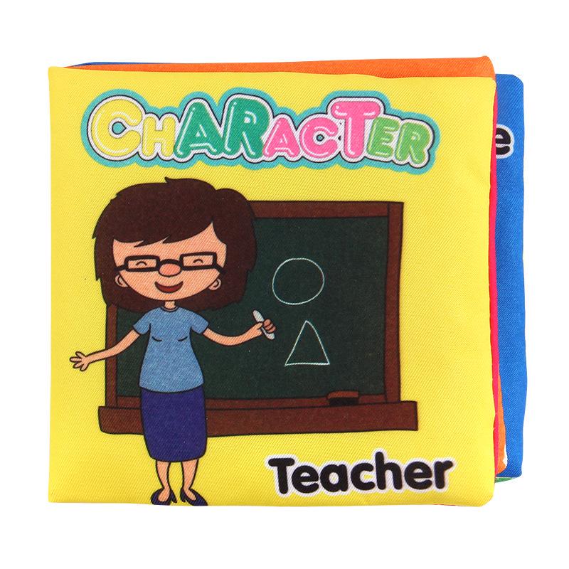 3D Infant Cloth Book: Tear-Resistant & Interactive Learning for 0-6 Months, Available in Six Styles