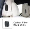 Adesivi Copri Pulsante Cuscino Poggiatesta Sedile Auto Colore Fibra di Carbonio Per Mercedes Benz Classe C W206 Accessori Interni