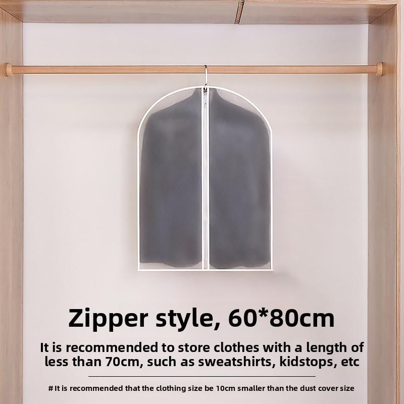 

Hanging Transparent Dust-proof And Moisture-proof Clothing Protective Cover For Wardrobe Storage 60x80cm