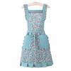 Breathable Ruffle Edge Apron Oilproof Kitchen Apron New Floral Apron  Kitchen Cooking
