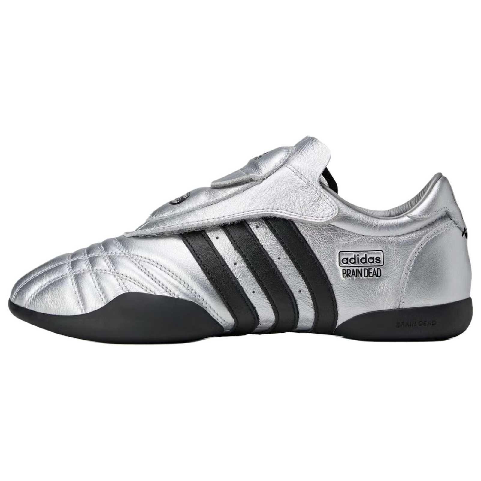 adidas x Brain Dead Taekwondo Silver Metallic Core Black Cloud White Men s JQ9215 EU 39⅓