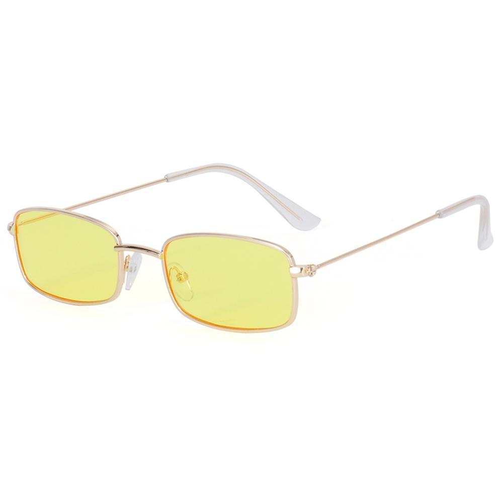 

Men Women Clear Lens Eyewear Metal Sun Glasses Vintage Rectangle Sunglasses Brand Shades Small Oval Women S Sunglasses