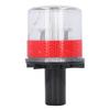 Solar Powered LED Strobe PC Shell Reflective Waterproof Switch Beacon Warning Light Safety Strobe