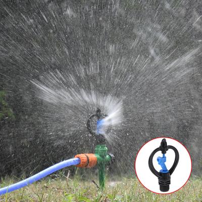 1 aspersor de agua giratorio de 360 grados para riego de césped, boquilla automática para jardín.