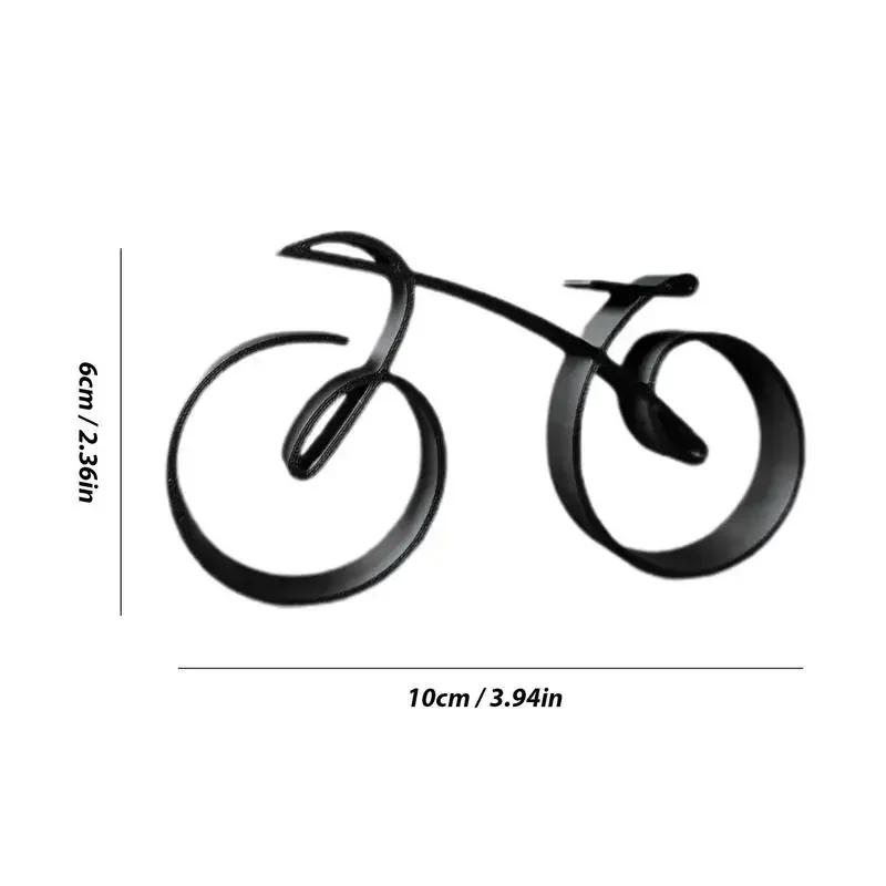 Personality Minimalist Art Bicycle Abstract Geometry Line Design Acrylic Crafts Office Desktop Home Decoration Ornaments Gifts