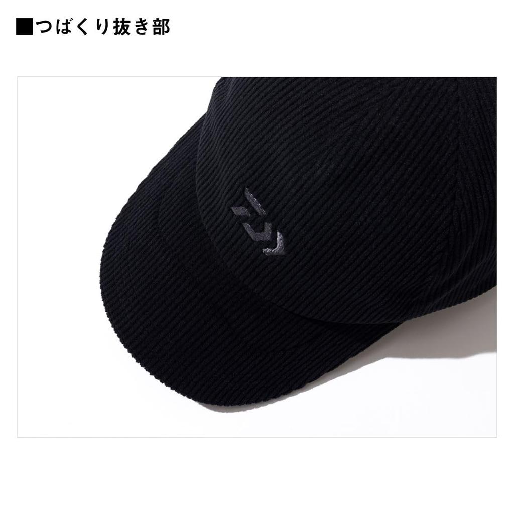 Daiwa Corduroy Cap Black Free Size DC-4125W